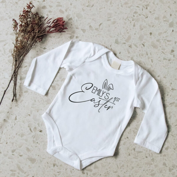 personalised first easter body vest